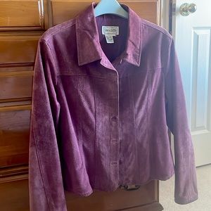 Suede leather jacket.  Size M.